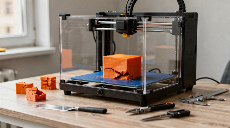 Типовые проблемы 3D‑печати: отлипание, усадка, пропуски слоя и их решение