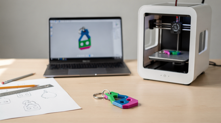 Урок‑проект: создание персонального брелока в TinkerCAD от идеи до печати